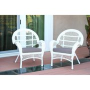 Jeco Santa Maria Wicker Patio Chairs with Optional Cushion - Set of 2