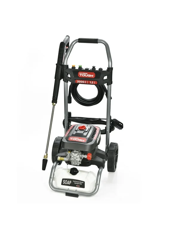 Hyper Tough 2000 PSI at 1.2 GPM  120 V 60HZ 1800W Electric Powered  Cold Water Pressure Washer
