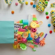 120pc Small Bulk Toys for Birthday Party Favors, Goodie Bags, Pinatas, Prizes, Carnival Games