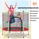 image 5 of Kids Trampoline with Safe Enclosure Net, Trampoline Round Jumping Table, 441 LB Capacity for Kids, Sping Pad Combo Bounding Bed Trampoline Fitness Equipment