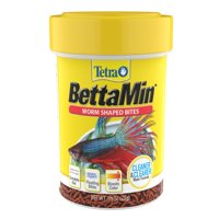 Tetra BettaMin Worm Shaped Fish Food Bites, 0.98 oz