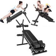 Workout Sit Up Bench, Abdominal Fitness Incline Decline Slant Crunch Board, Folding Weight Bench Adjustable Sit-up Board Fitness Slant Bench for Home Gym AB Abdominal Core Strength Weight Training