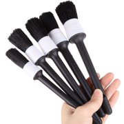 Car Detailing Brush Natural Boar Hair Cleaning Brushes Auto Detail Tools Products 5Pcs Wheels Dashboard Car-Styling Accessories