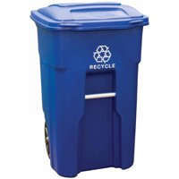 Toter 48 Gal. Blue Recycling Container with Wheels and Lid