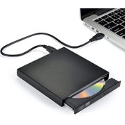 Visland External CD DVD Drive, USB 2.0 Slim Protable External CD-RW Drive DVD Writer Player for Laptop Notebook PC Desktop Computer