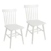 Better Homes & Gardens 2 Pack Gerald White Wood Dining Chairs