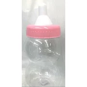13" Jumbo 13" Baby Pink Bottle Fillable Baby Shower Bank Plastic Decoration Centerpiece