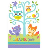 Baby Shower 'Woodland Welcome' Thank You Note Set w/ Envelopes (8ct)