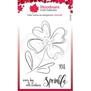 Woodware Clear Singles Poppy Sketch 4 in x 6 in Stamp