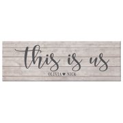Personalized This Is Us Canvas- 27"x 9"