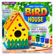 Made by Me Wooden Bird House Kit with 3D Wooden Embellishments