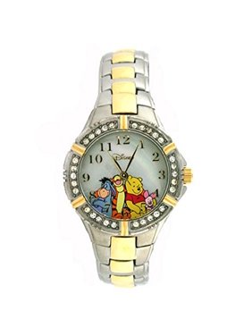 Winnie the Pooh and Friends Two-Tone Bracelet Watch with Crystal Accents WTP063