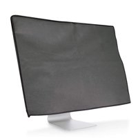 kwmobile Monitor Cover Compatible with 27-28" Monitor - Anti-Dust PC Monitor Screen Display Protector - Dark Grey