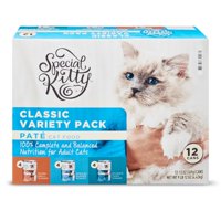Special Kitty Pate Wet Food Classic Variety Pack, 13 oz, 12 Pack