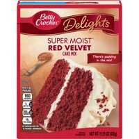(2 pack) Betty Crocker Super Moist Red Velvet Cake Mix, 15.25 oz