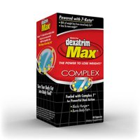 Dexatrim Max Complex 7 Weight Loss Supplement, Dietary Supplements, 750 mg Complex 7 Proprietary Herbal Blend, 60 Capsules