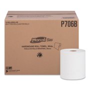 Marcal PRO Hardwound Roll Paper Towels, 1-Ply, 7 7/8" x 600ft, 12 Rolls/Carton -MRCP706B