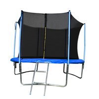 ALEKO TRP14 Trampoline with Safety Net and Ladder - 14 Feet - Black and Blue