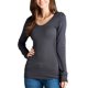 image 0 of KOGMO Womens Seamless Scoop Neck Long Sleeve Top with Ribbed Hem