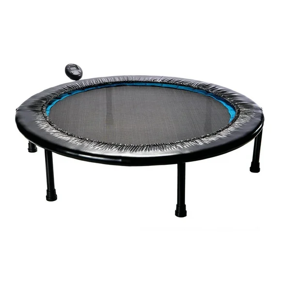 Stamina Circuit Trainer Trampoline with Monitor and Adjustable Incline, 36" W x 36" D x 12" H, Black