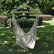 Strong Camel Hanging Swing Cotton Rope Hammock Chair Patio Porch Garden Outdoor