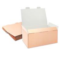 15 Pack Rose Gold Gift Boxes with Lids for Bridesmaid Proposal, Birthday Presents, 9.3 x 6.4 x 3.9 in