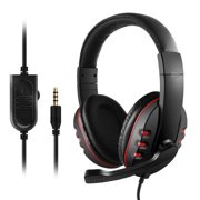 Anself 3.5mm Wired Gaming Headphones over-Ear Game Headset Noise Canceling Earphone with Microphone Control for PC Laptop Smart Phone