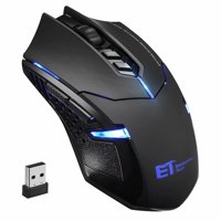 VicTsing 2400DPI Adjustable 2.4G Wireless Professional Gaming Mouse for Notebook PC Laptop Computer Blue