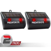 Predator Eye PRO, Solar Powered Ultrasonic Predator Light Animal Repellent Deterrent Light Night Time Animal Control - 2 Pack