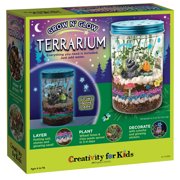 Creativity for Kids Grow n Glow Terrarium Kit  STEAM Activity  Kids Terrarium Kit