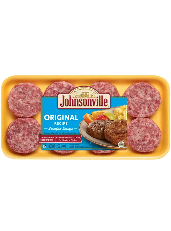 Johnsonville Original Breakfast Sausage, 8 Patties, 12 oz (Fresh)