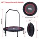 image 10 of HEKA 40" Foldable Mini Trampoline, Fitness Rebounder with Foam Handle, Exercise Trampoline for Adults Kids Indoor/Outdoor Workout Max Load 330lbs