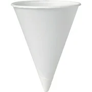Solo, SCC4R2050, Eco-Forward 4 oz Paper Cone Water Cups, 5000 / Carton, White