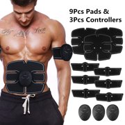 6 Mode ABS Stimulator, Arm and Leg Abdominal Muscle Trainer Home Smart Body Building Fitness Ab Core Toners Workout