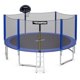 image 9 of Topbuy 16FT Trampoline Combo Bounce Jump Safety Enclosure Net W/ Basketball Hoop Ladder
