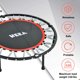 image 2 of HEKA 40" Foldable Mini Trampoline, Fitness Rebounder with Foam Handle, Exercise Trampoline for Adults Kids Indoor/Outdoor Workout Max Load 330lbs