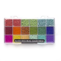 Cousin DIY Seed Bright Mix Acrylic Bead Value Bulk Pack, Green, Red, Yellow, and more