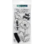 Concord & 9th Clear Stamps 4"X8"-Pretty Poppy