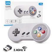 2.4 GHz Wireless Controller for SNES Classic Edition&NES Classic Edition,LUXMO Wireless SNES USB Classic Controller Gamepad for Windows Laptop PC Mac Raspberry PI System