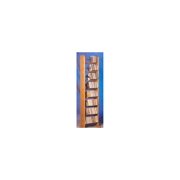8 Row Dowel Tower CD Rack (Honey Oak)