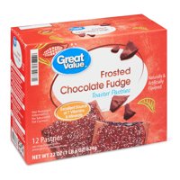 Great Value Frosted Toaster Pastries, Chocolate Fudge, 22 oz, 12 Count
