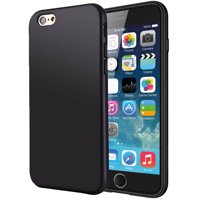 MATTE BLACK FLEXIBLE TPU SKIN CASE SLIM COVER FOR APPLE iPHONE 6 6s (4.7")