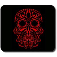 Art Plates Mouse Pad - Red Sugar Skull