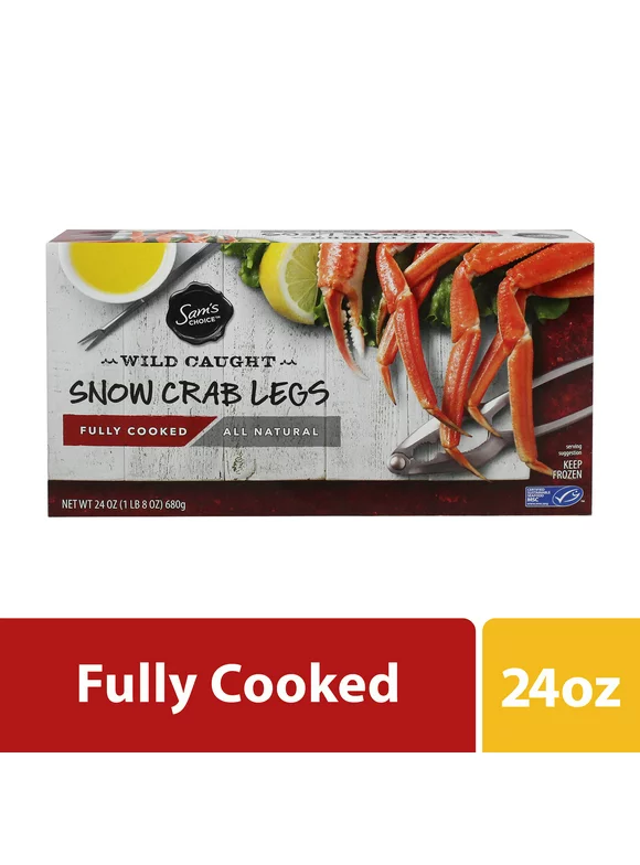 Sam's Choice Frozen Cooked Snow Crab Legs, 1.5 lb