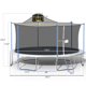 image 7 of 16FT Trampoline with Enclosure Net Basketball Hoop and Ladder, Combo Bounce Jump Trampoline for Kids and Adults with Jumping Mat and Spring Cover Pad - Silver