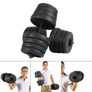 Fdit Weight Dumbbell Set 66 LB Adjustable Cap Gym Barbell Plates Body Workout