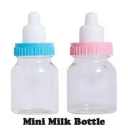 (pack of 24) 3" Mini Plastic Milk Bottle Fillable Baby Shower Favor Decoration