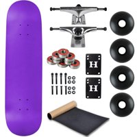 Moose Complete Skateboard Neon Purple 7.75" With Silver Trucks and Black Wheels