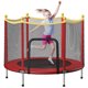 image 0 of 54 Inch Large Kids Trampoline with Mesh Enclosure,Toddler Enclosed Trampoline Children Bouncing Exercise Jumping Bed,Support Up to 220Lb, Best Gift for Kids