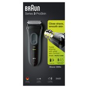 Braun Series 3 ProSkin 3000s Men's Rechargeable Electric Shaver, Black